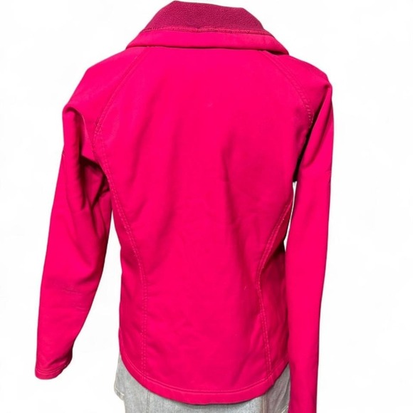 Fuchsia Columbia Sportswear Zip Up Jacket Size Large Fall Winter Bold Chic - Picture 3 of 5